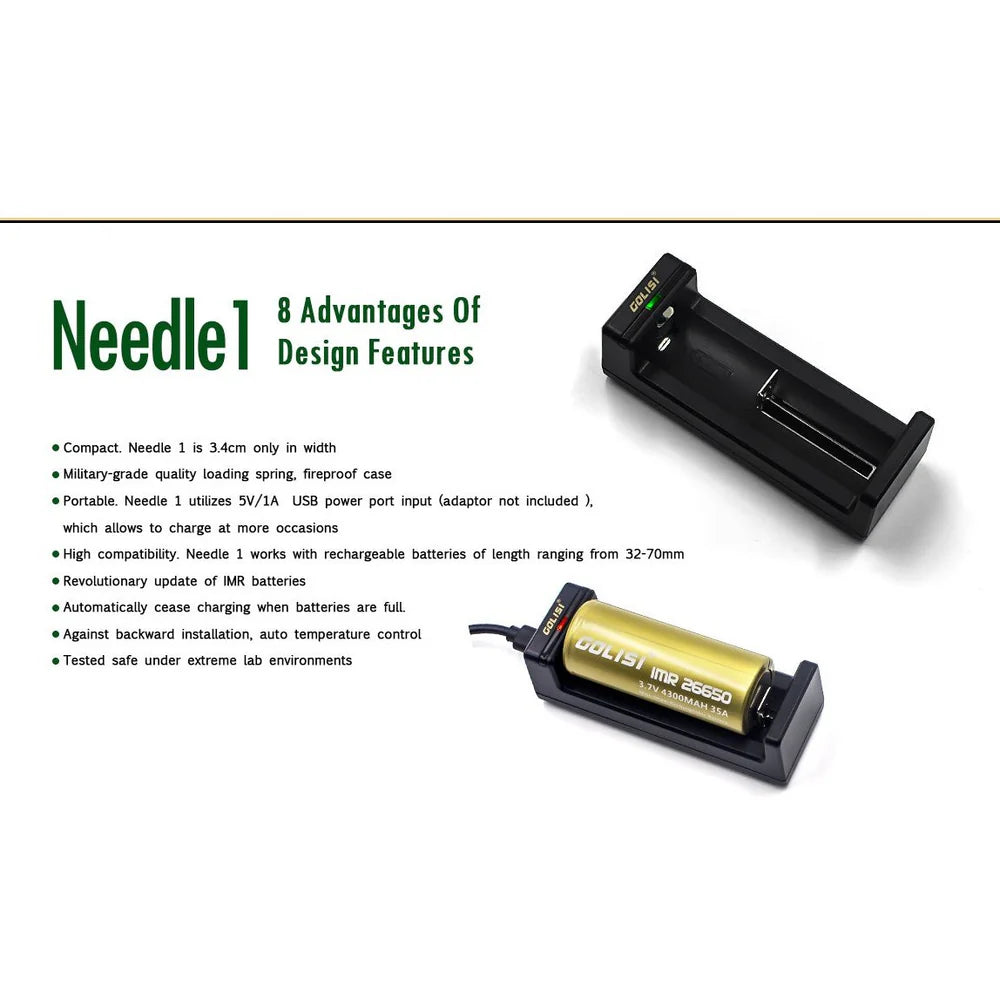 Golisi Needle 1 Single Battery Charger
